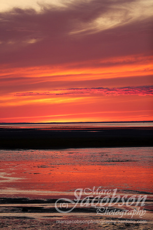 Chapin Beach Sunset at Low Tide (2019)